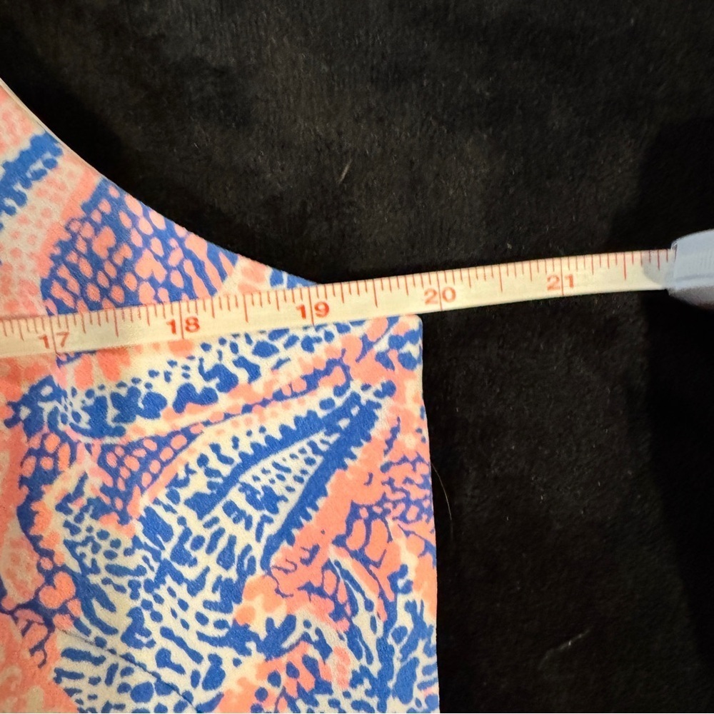Lilly Pulitzer Blue and Pink Donna Romper Size 12 - Picture 4 of 6